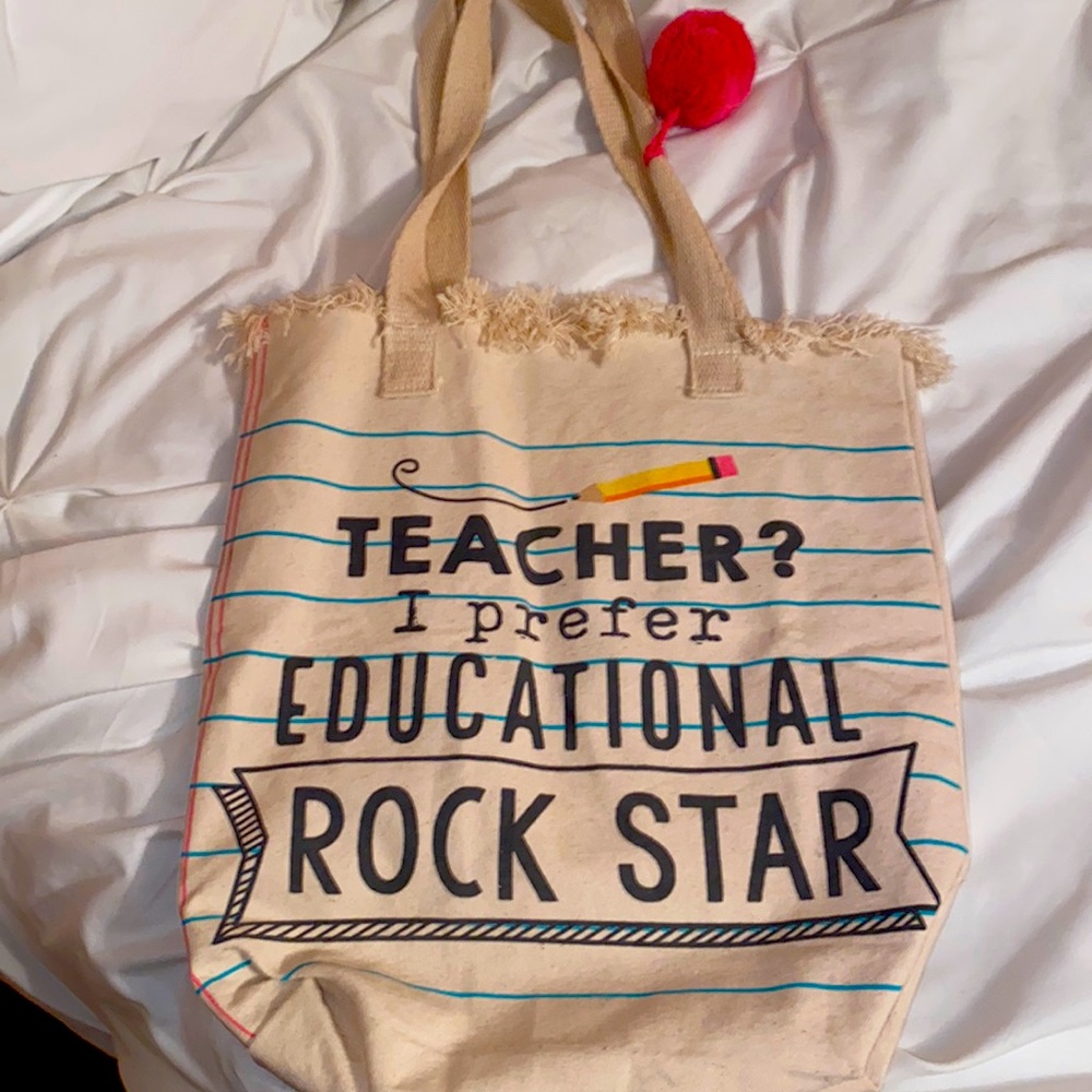 Teacher tote bag